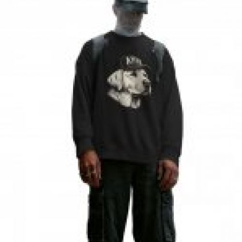sudadera as dog negra