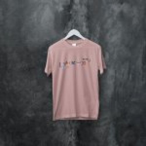 camiseta logo rosa